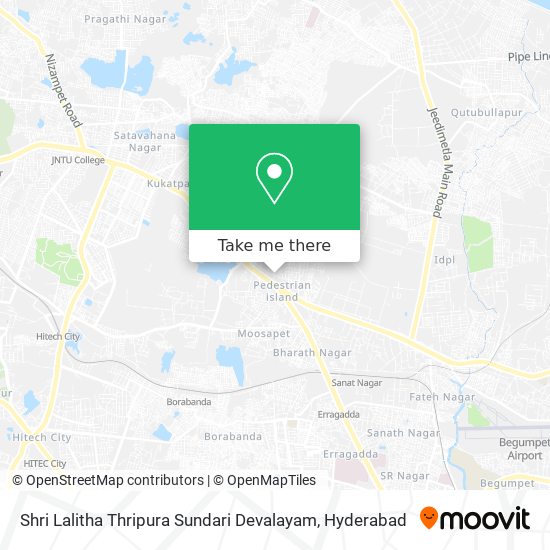 Shri Lalitha Thripura Sundari Devalayam map