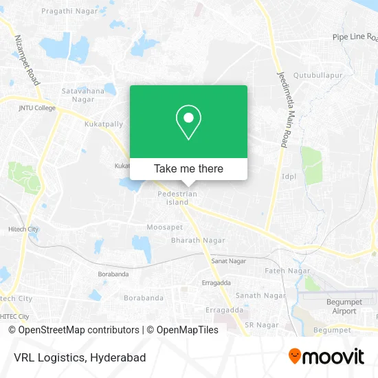 VRL Logistics map