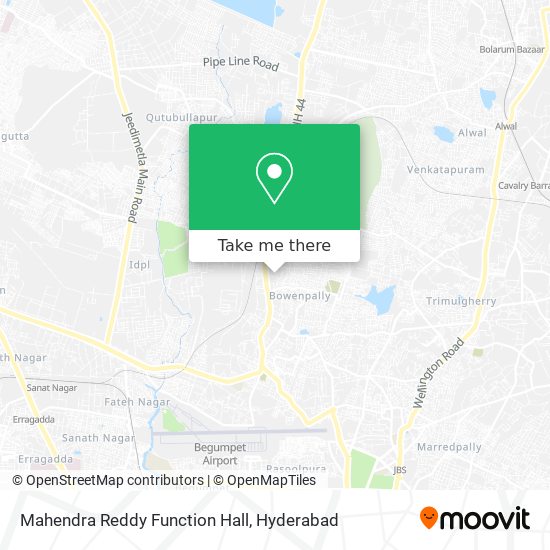 Mahendra Reddy Function Hall map