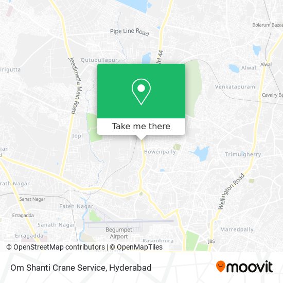 Om Shanti Crane Service map