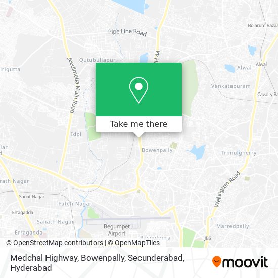 Medchal Highway, Bowenpally, Secunderabad map