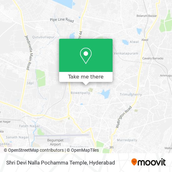 Shri Devi Nalla Pochamma Temple map