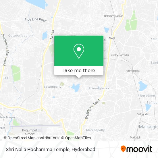 Shri Nalla Pochamma Temple map