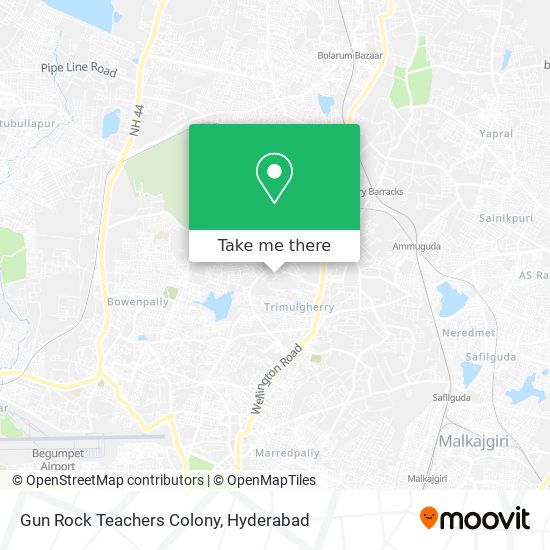 Gun Rock Teachers Colony map