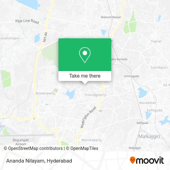 Ananda Nilayam map