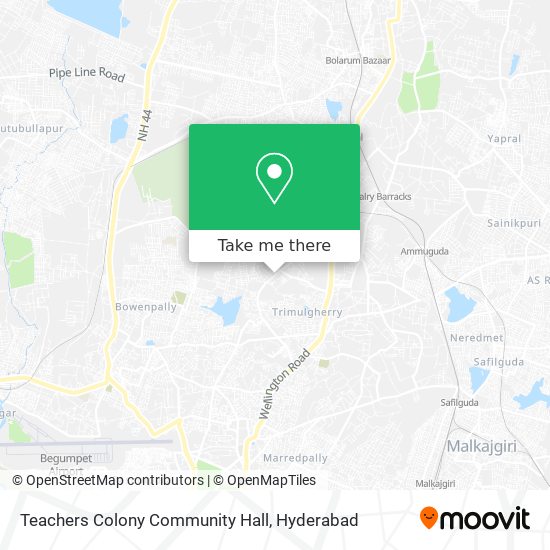 Teachers Colony Community Hall map
