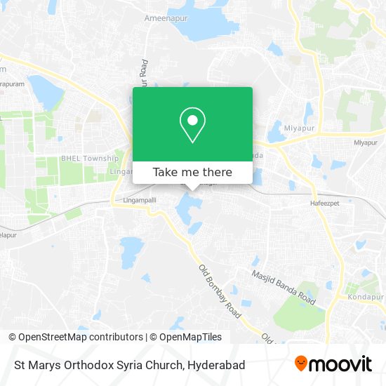 St Marys Orthodox Syria Church map