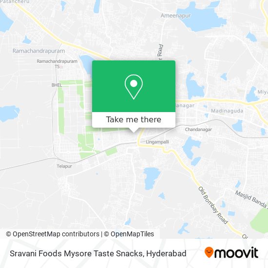Sravani Foods Mysore Taste Snacks map