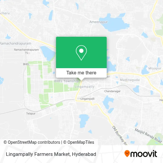 Lingampally Rythu Bazaar map