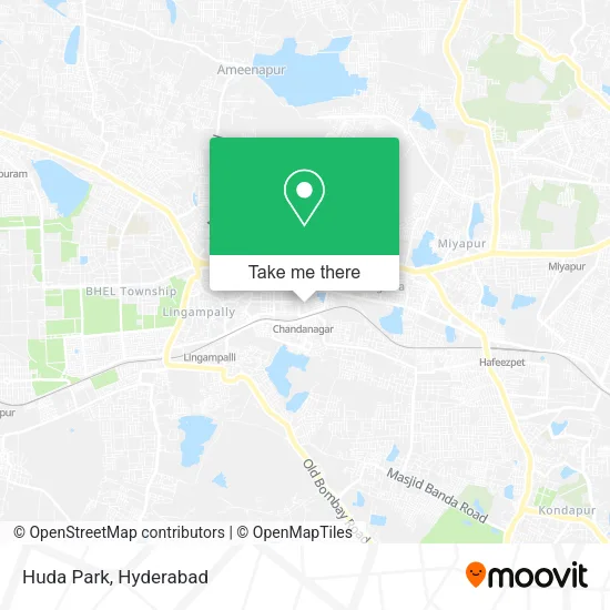 Huda Park map