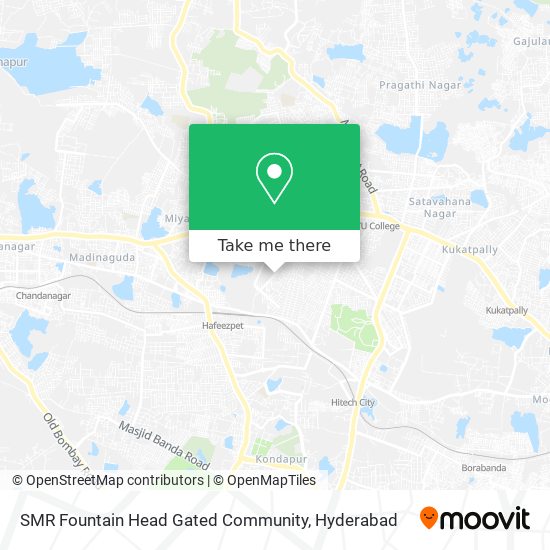 SMR Fountain Head Gated Community map