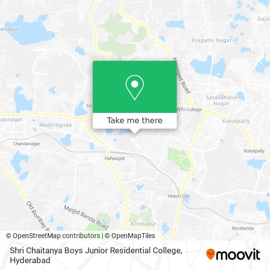Shri Chaitanya Boys Junior Residential College map