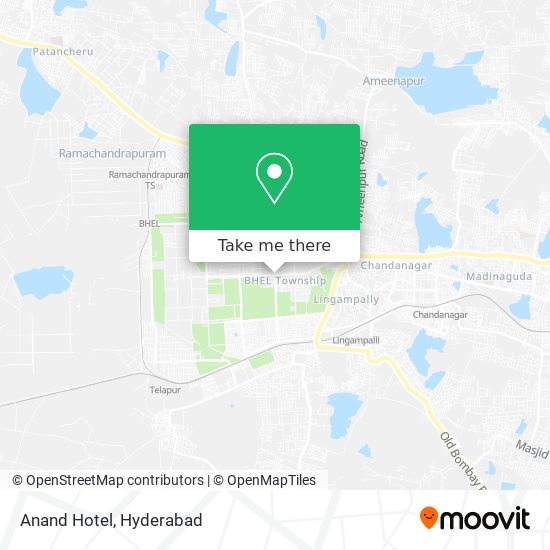 Anand Hotel map