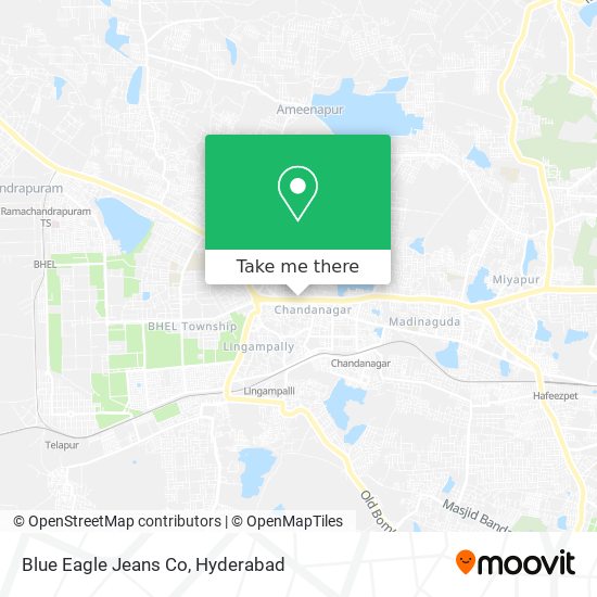 Blue Eagle Jeans Co map