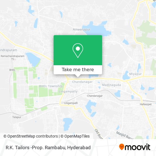 R.K. Tailors -Prop. Rambabu map