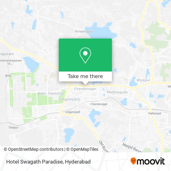 Hotel Swagath Paradise map