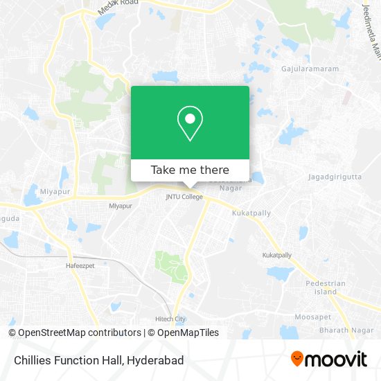 Chillies Function Hall map