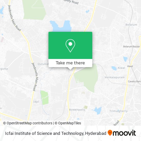 Icfai Institute of Science and Technology map