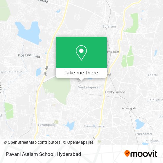 Pavani Autism School map