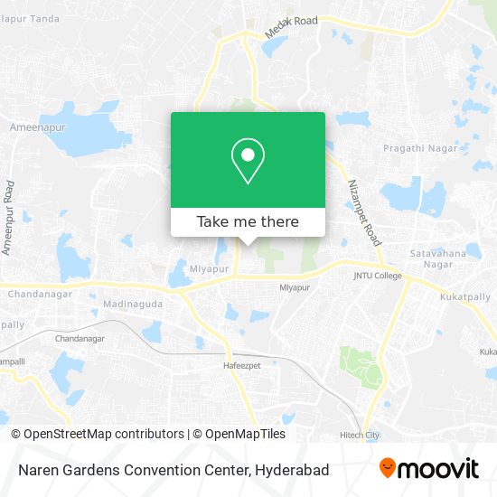 Naren Gardens Convention Center map