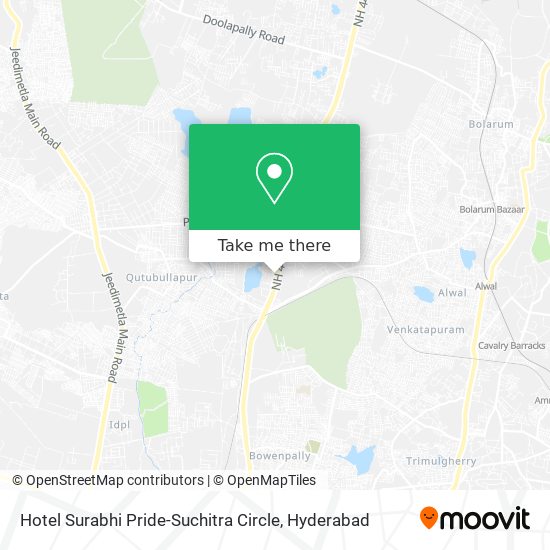 Hotel Surabhi Pride-Suchitra Circle map