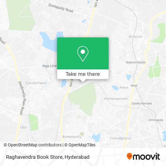 Raghavendra Book Store map