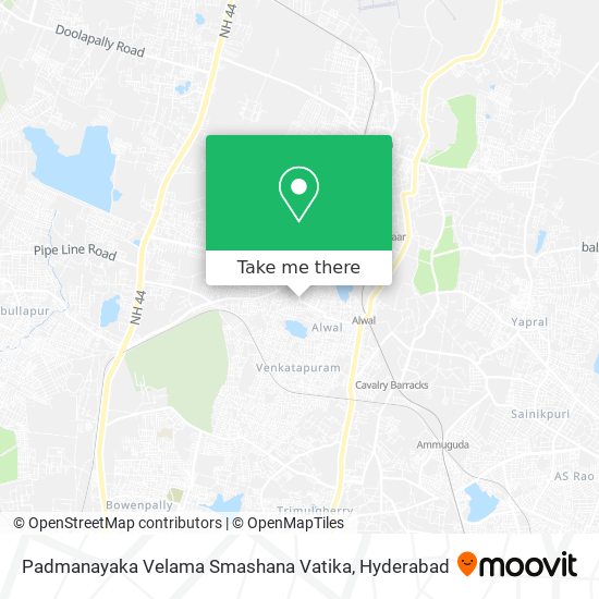Padmanayaka Velama Smashana Vatika map