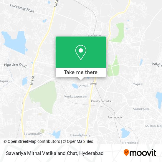 Sawariya Mithai Vatika and Chat map