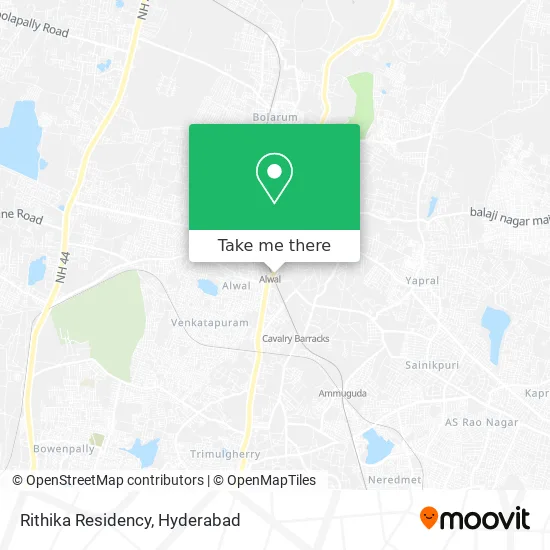 Rithika Residency map