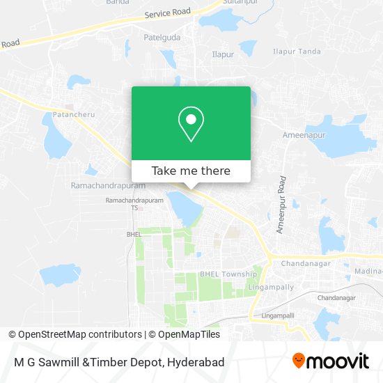 M G Sawmill &Timber Depot map