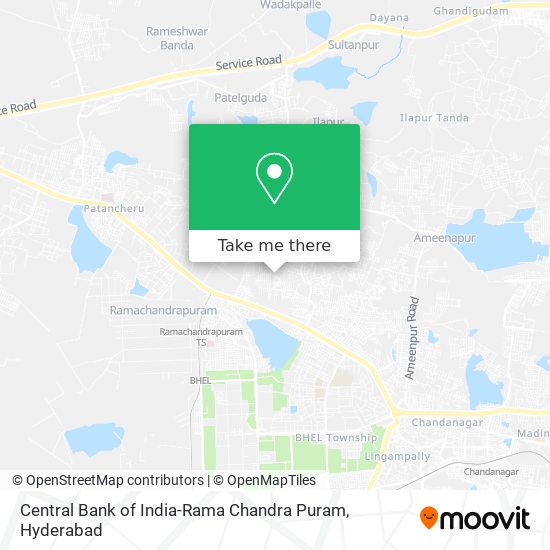 Central Bank of India-Rama Chandra Puram map