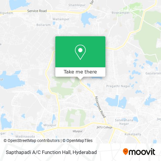 Sapthapadi A/C Function Hall map