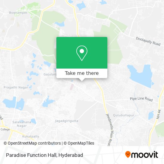 Paradise Function Hall map