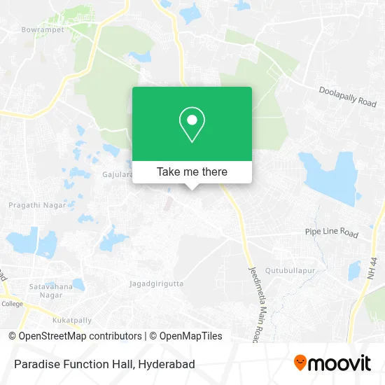 Paradise Function Hall map