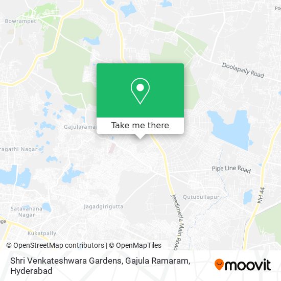 Shri Venkateshwara Gardens, Gajula Ramaram map