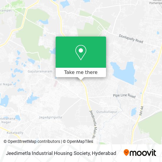 Jeedimetla Industrial Housing Society map