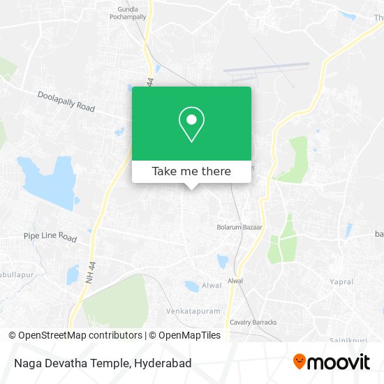 Naga Devatha Temple map