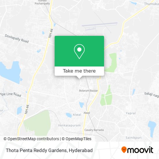 Thota Penta Reddy Gardens map