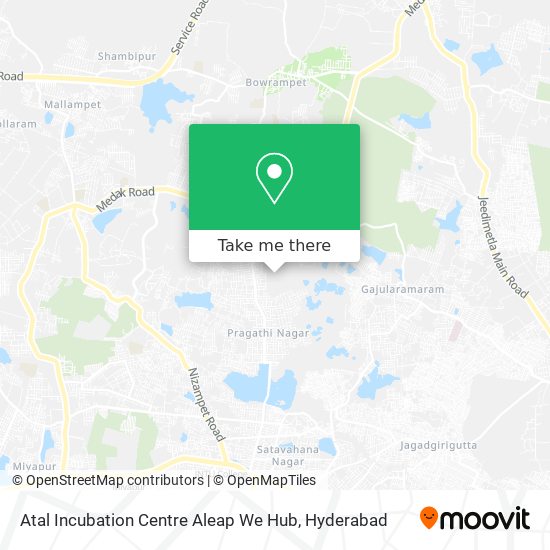Atal Incubation Centre Aleap We Hub map