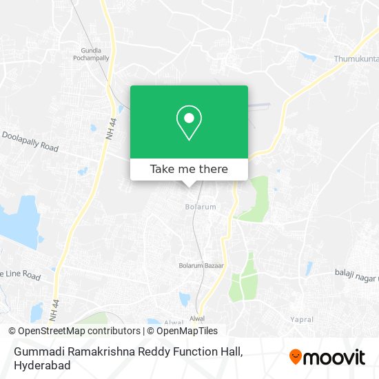 Gummadi Ramakrishna Reddy Function Hall map