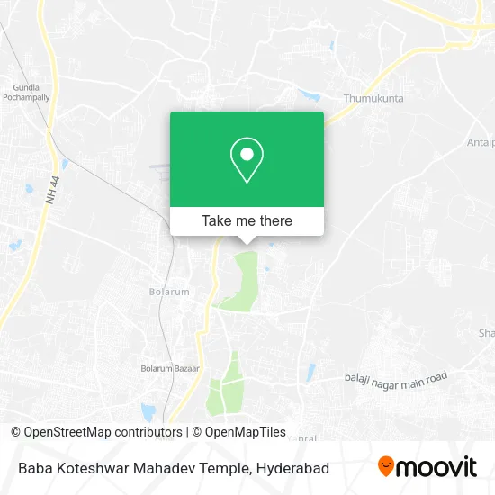 Baba Koteshwar Mahadev Temple map