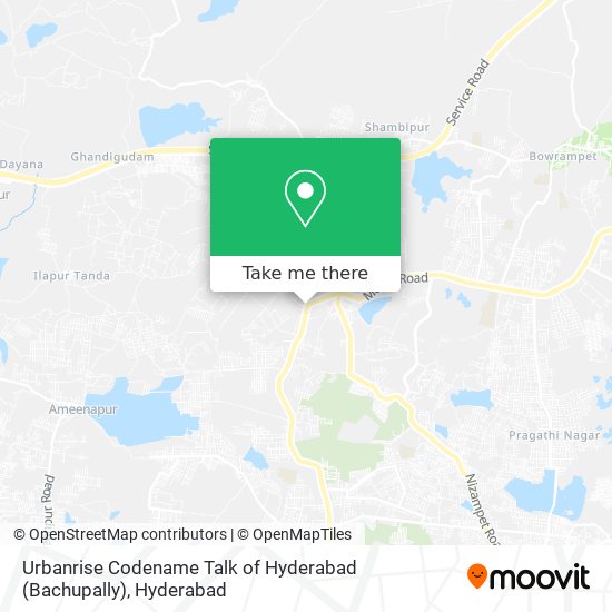 Urbanrise Codename Talk of Hyderabad (Bachupally) map