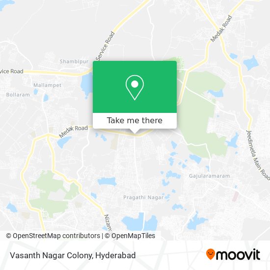 Vasanth Nagar Colony map