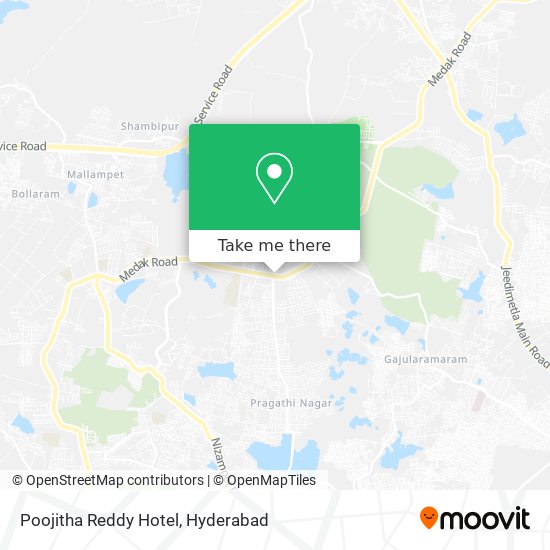 Poojitha Reddy Hotel map