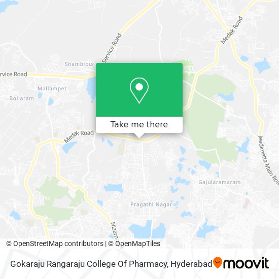 Gokaraju Rangaraju College Of Pharmacy map