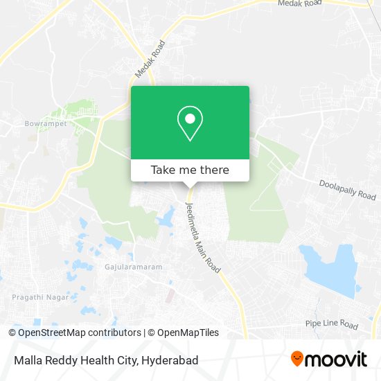 Malla Reddy Health City map