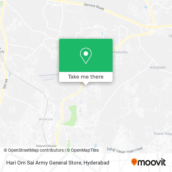Hari Om Sai Army General Store map