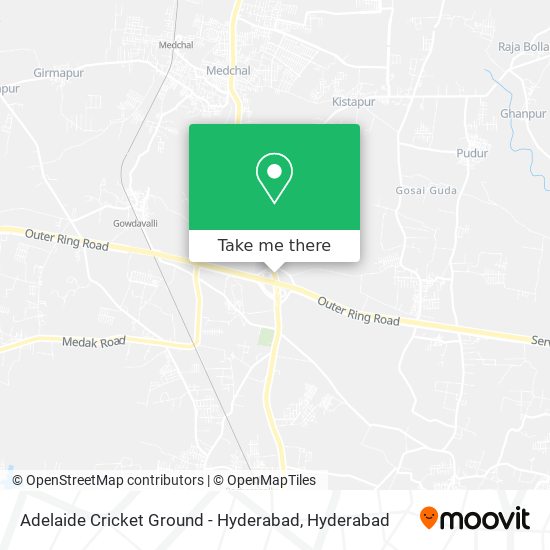 Adelaide Cricket Ground - Hyderabad map