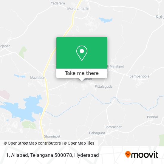 1, Aliabad, Telangana 500078 map