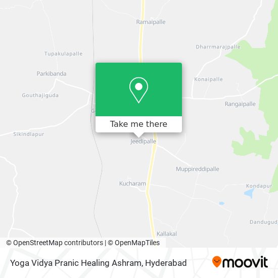 Yoga Vidya Pranic Healing Ashram map